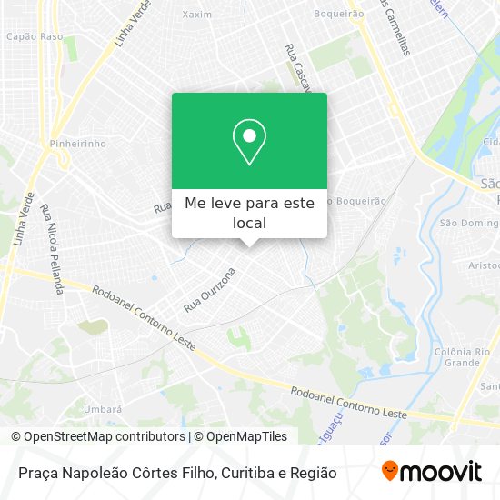 Praça Napoleão Côrtes Filho mapa