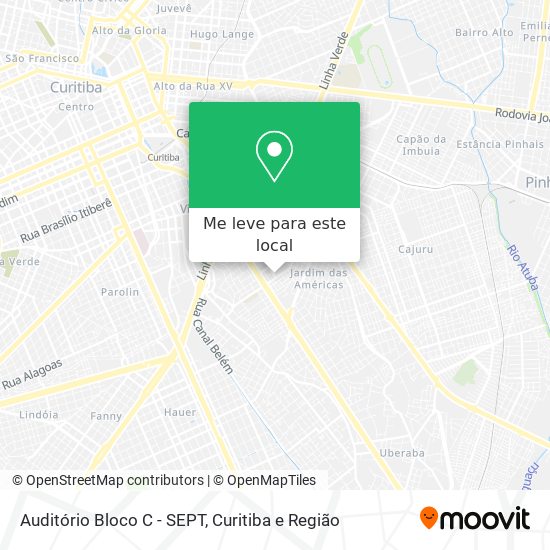 Auditório Bloco C - SEPT mapa