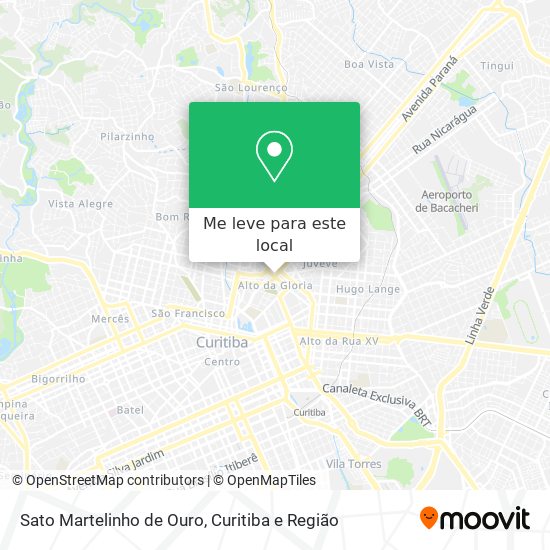 Sato Martelinho de Ouro mapa