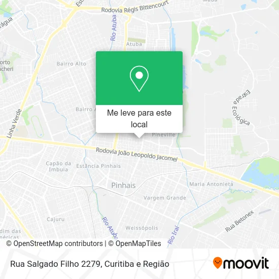 Rua Salgado Filho 2279 mapa