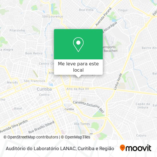 Auditório do Laboratório LANAC mapa