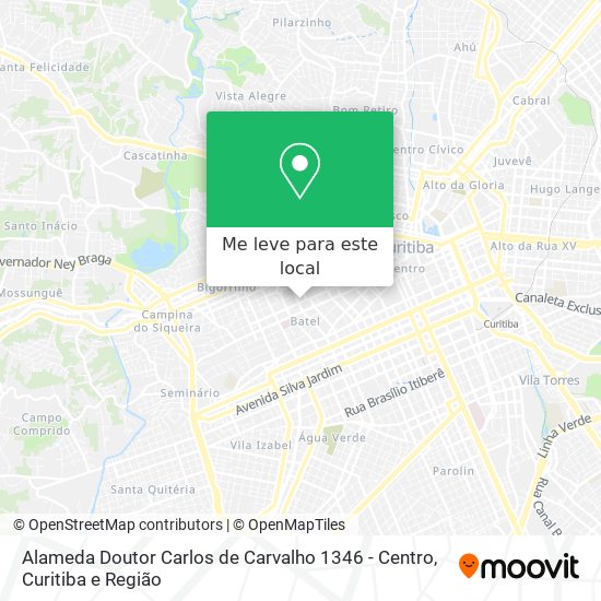 Alameda Doutor Carlos de Carvalho 1346 - Centro mapa