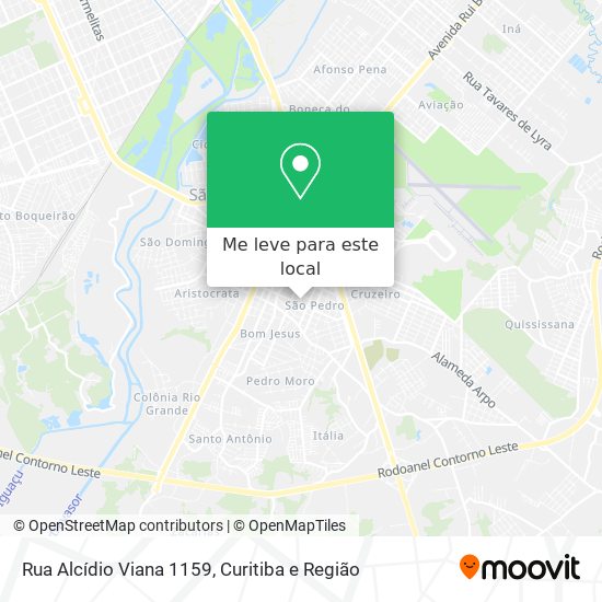 Rua Alcídio Viana 1159 mapa