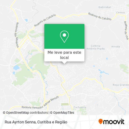 Rua Ayrton Senna mapa