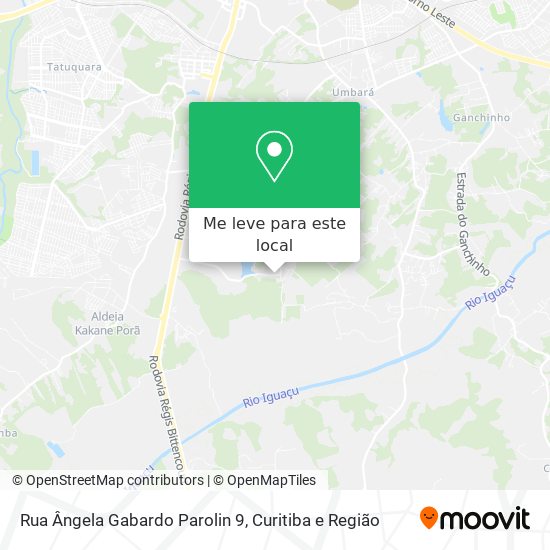 Rua Ângela Gabardo Parolin 9 mapa