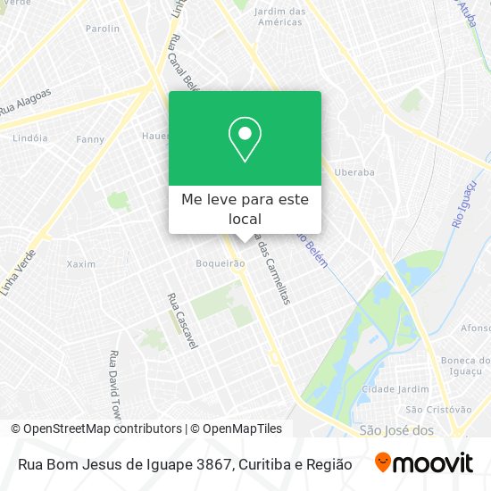 Rua Bom Jesus de Iguape 3867 mapa
