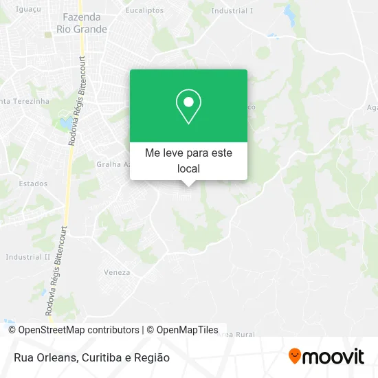 Rua Orleans mapa