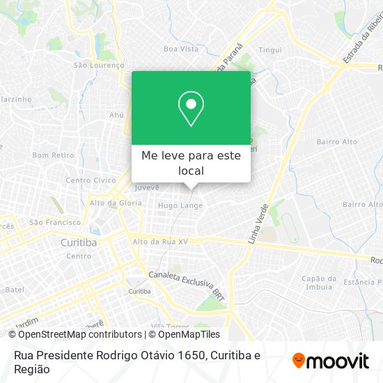 Rua Presidente Rodrigo Otávio 1650 mapa