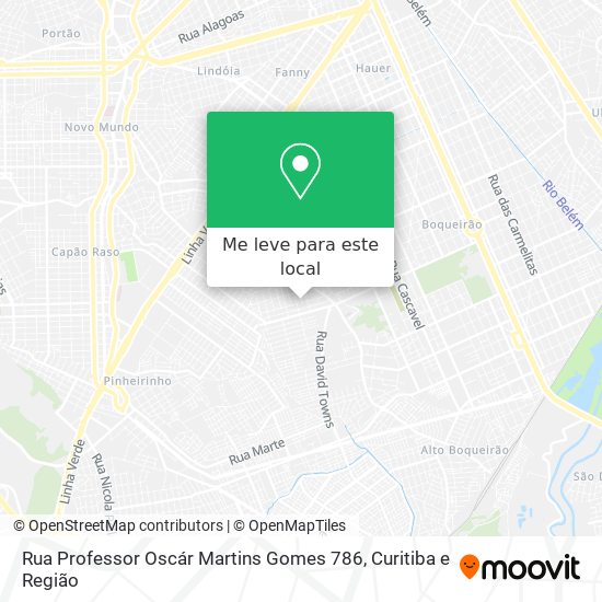 Rua Professor Oscár Martins Gomes 786 mapa