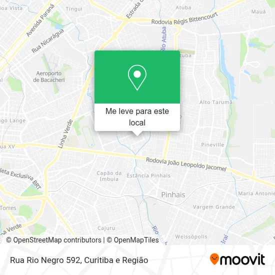 Rua Rio Negro 592 mapa