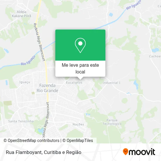 Rua Flamboyant mapa