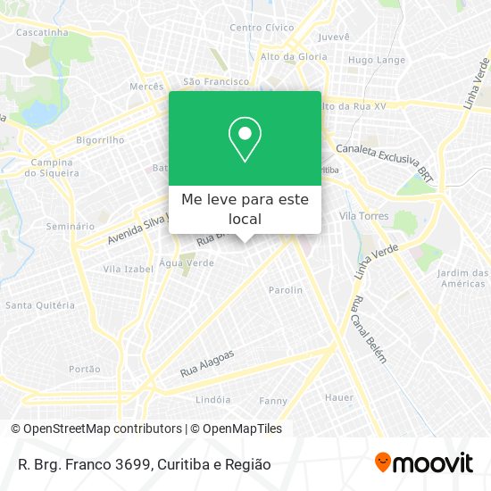 R. Brg. Franco 3699 mapa
