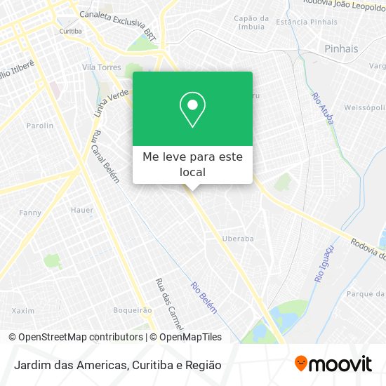Jardim das Americas mapa