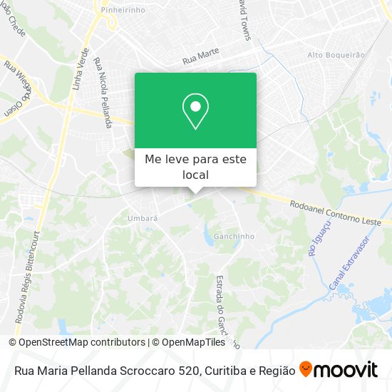 Rua Maria Pellanda Scroccaro 520 mapa
