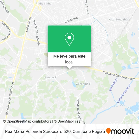 Rua Maria Pellanda Scroccaro 520 mapa