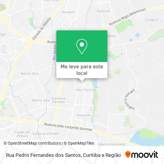 Rua Pedro Fernandes dos Santos mapa