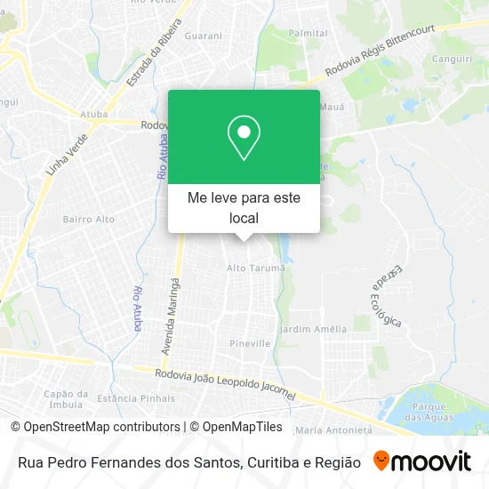 Rua Pedro Fernandes dos Santos mapa