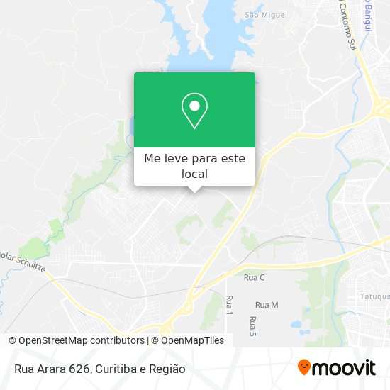 Rua Arara 626 mapa