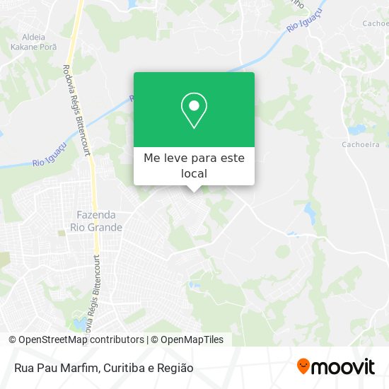Rua Pau Marfim mapa