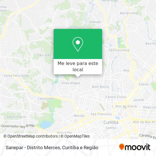 Sanepar - Distrito Merces mapa