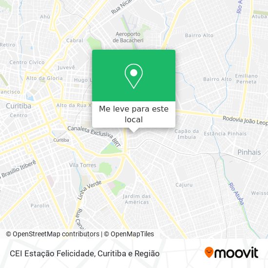 CEI Estação Felicidade mapa