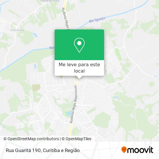 Rua Guaritá 190 mapa