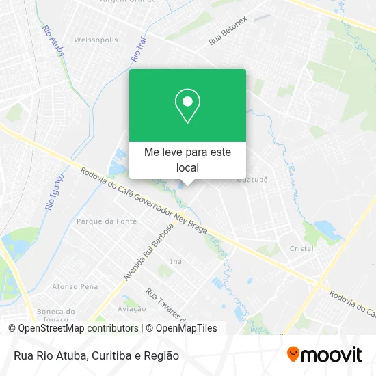 Rua Rio Atuba mapa