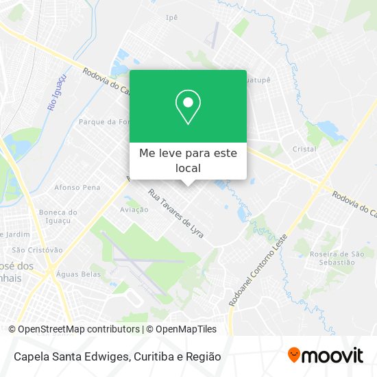 Capela Santa Edwiges mapa