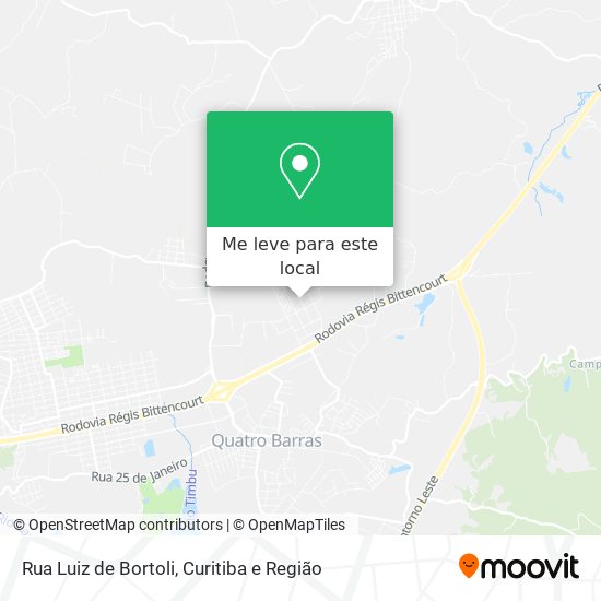 Rua Luiz de Bortoli mapa