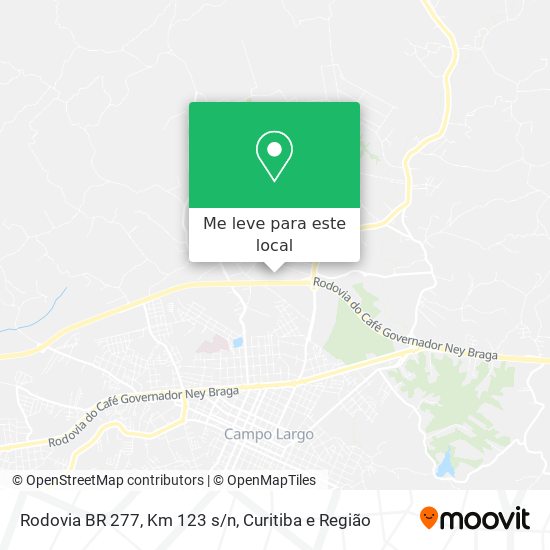 Rodovia BR 277, Km 123 s/n mapa