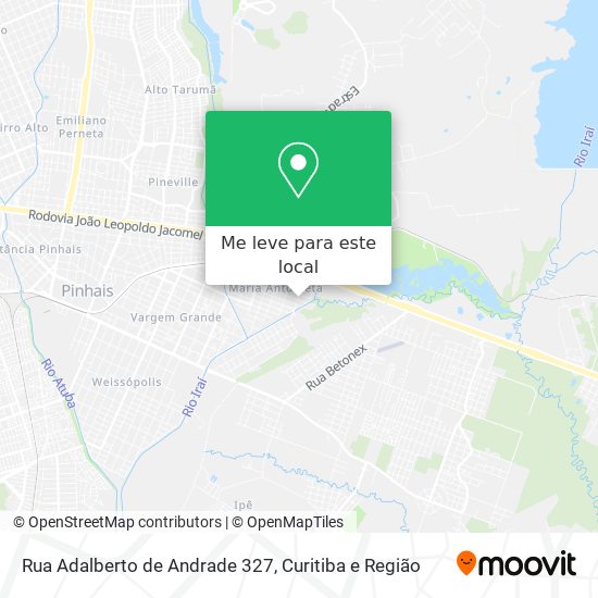Rua Adalberto de Andrade 327 mapa