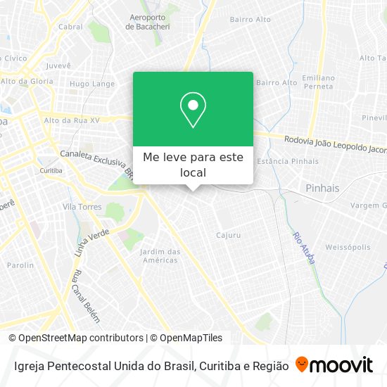 Igreja Pentecostal Unida do Brasil mapa