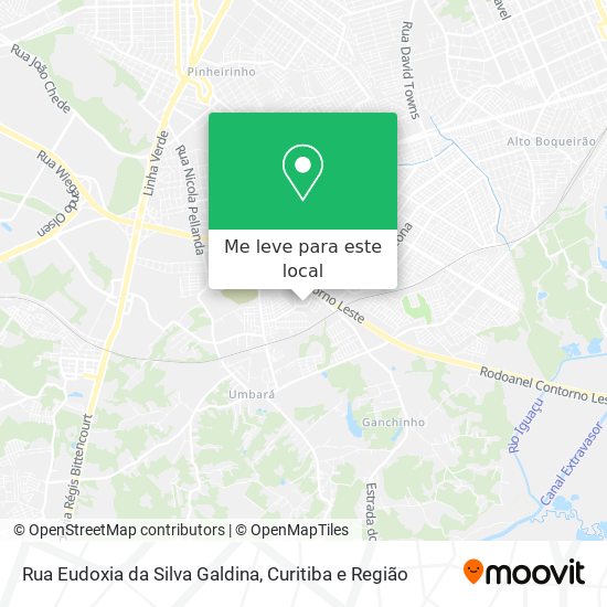 Rua Eudoxia da Silva Galdina mapa