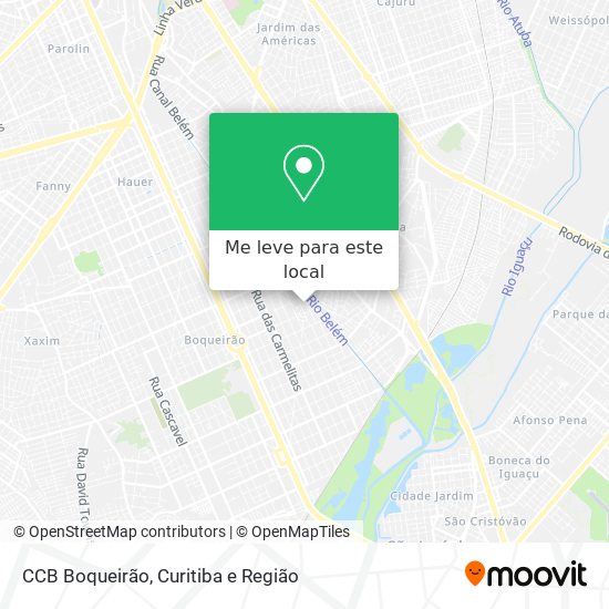 CCB Boqueirão mapa