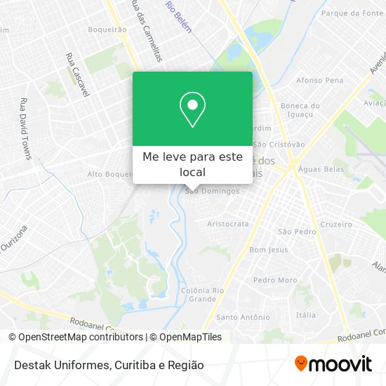 Destak Uniformes mapa