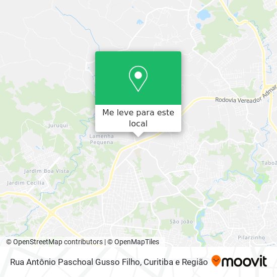 Rua Antônio Paschoal Gusso Filho mapa