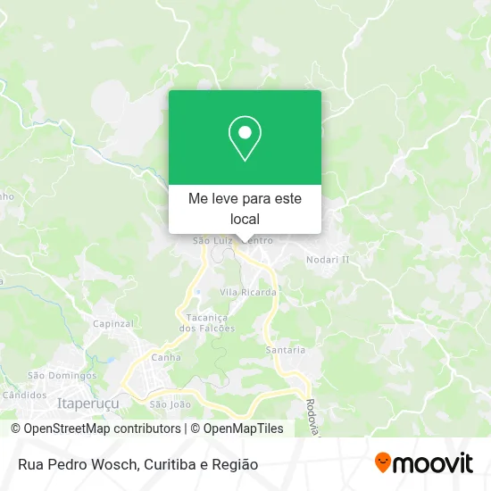 Rua Pedro Wosch mapa