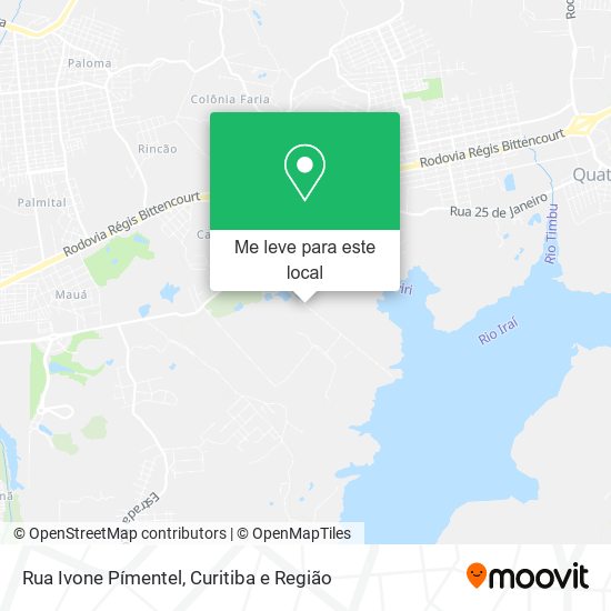 Rua Ivone Pímentel mapa