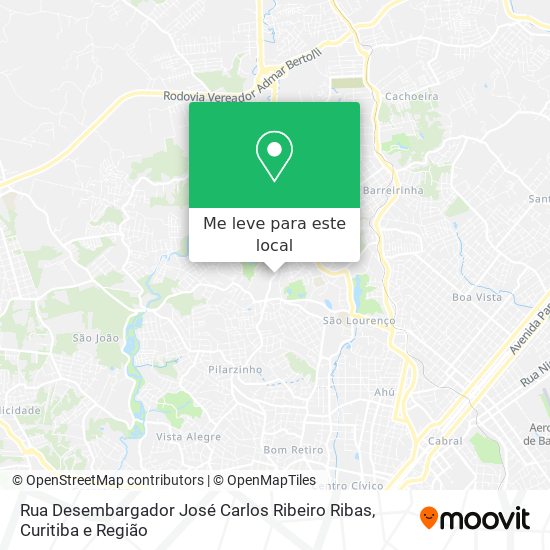 Rua Desembargador José Carlos Ribeiro Ribas mapa