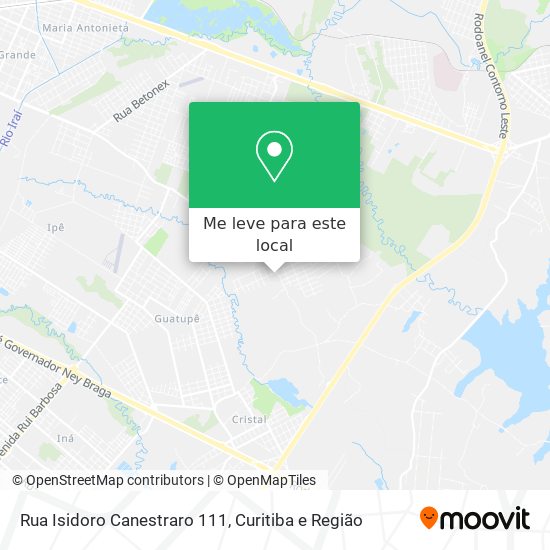 Rua Isidoro Canestraro 111 mapa