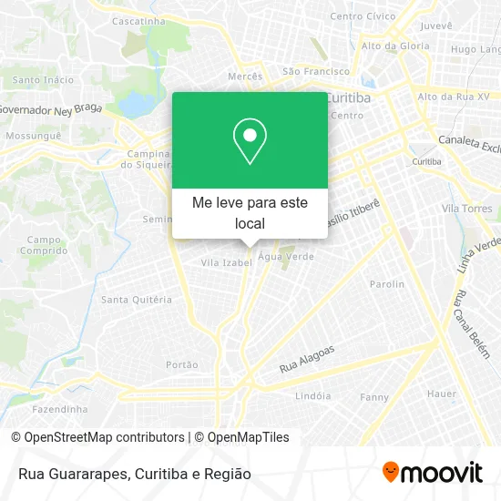 Rua Guararapes mapa