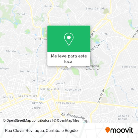 Rua Clóvis Beviláqua mapa