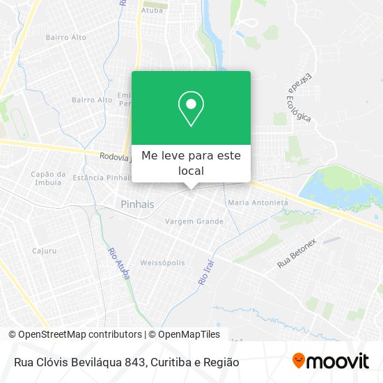 Rua Clóvis Beviláqua 843 mapa