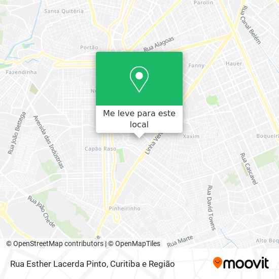 Rua Esther Lacerda Pinto mapa