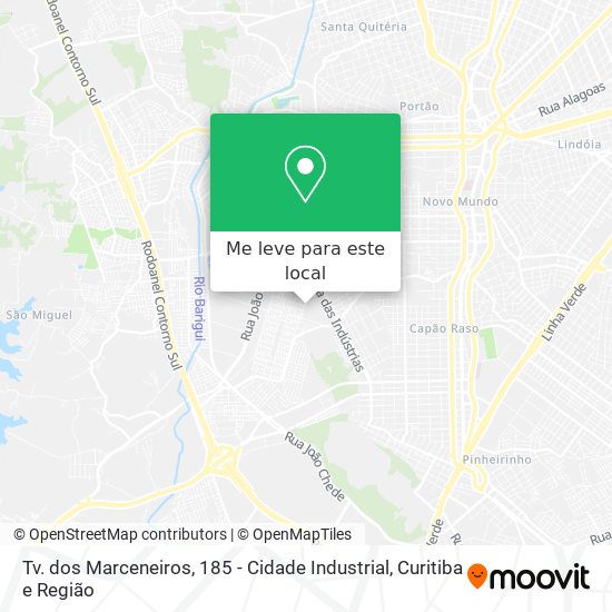 Tv. dos Marceneiros, 185 - Cidade Industrial mapa