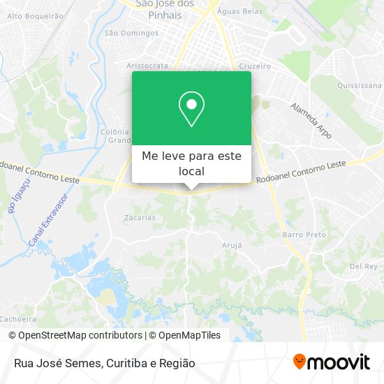 Rua José Semes mapa