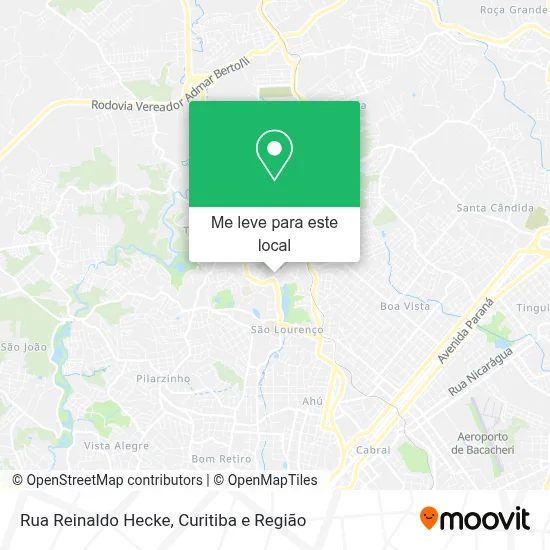 Rua Reinaldo Hecke mapa