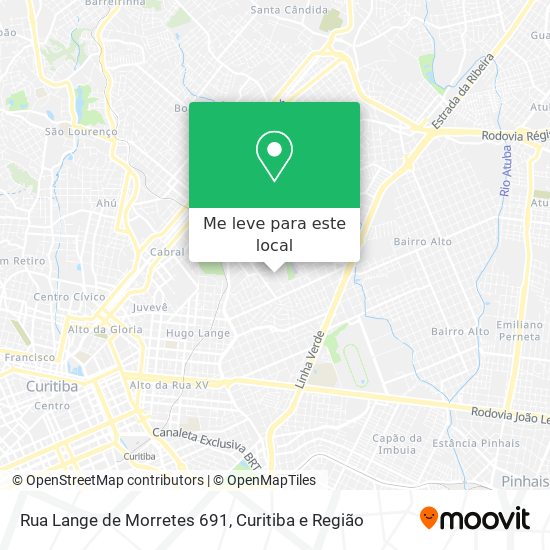 Rua Lange de Morretes 691 mapa