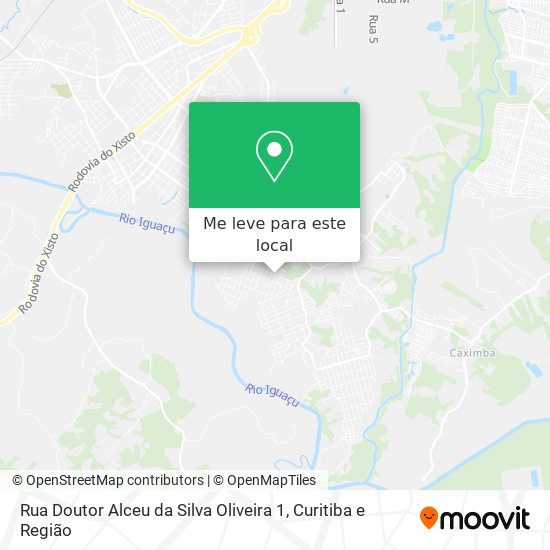 Rua Doutor Alceu da Silva Oliveira 1 mapa