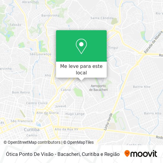 Ótica Ponto De Visão - Bacacheri mapa